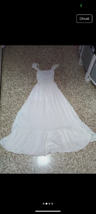 Vestito donna bianco taglia S Made in Italy