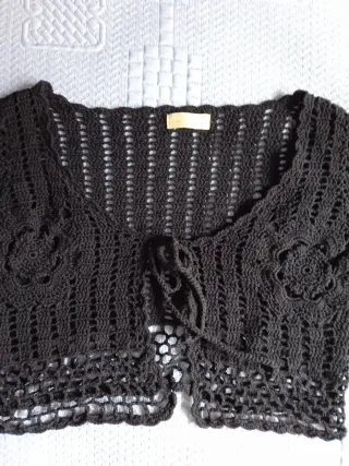 Chaqueta Saks Woman Negra Talla Única