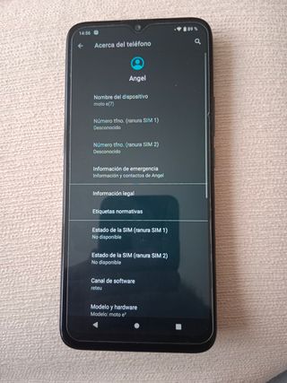 Telefono mobile Motorola Moto E7