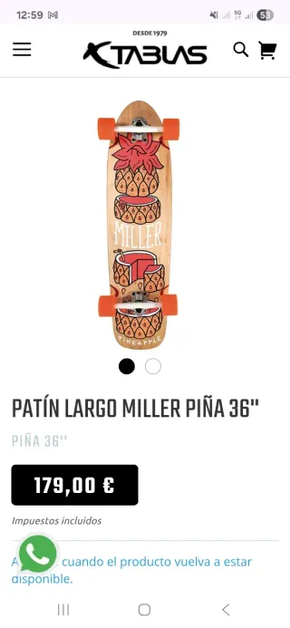 Longboard Miller cruiser