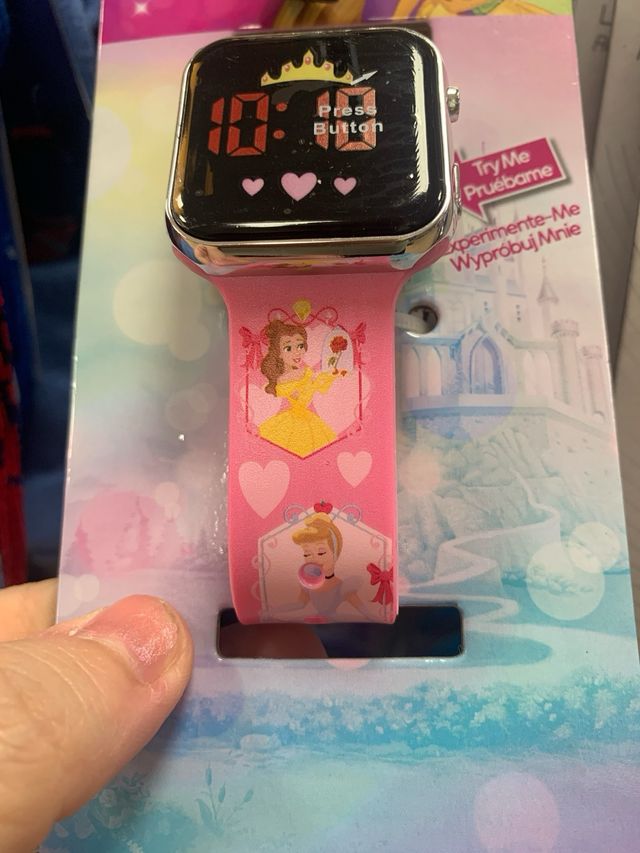 Relógio LED Princesas Disney