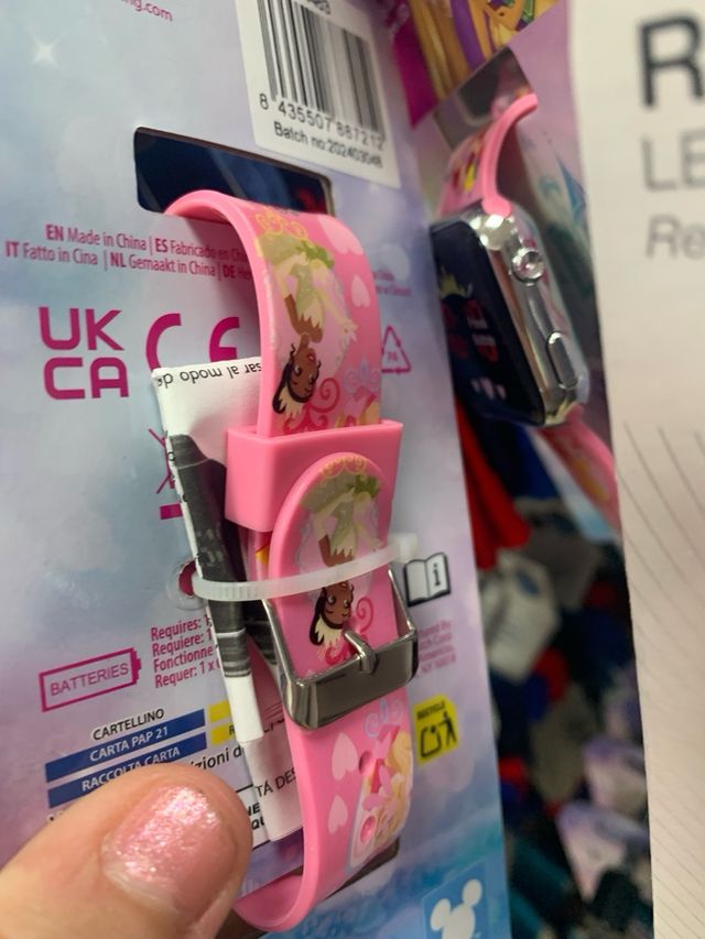 Relógio LED Princesas Disney