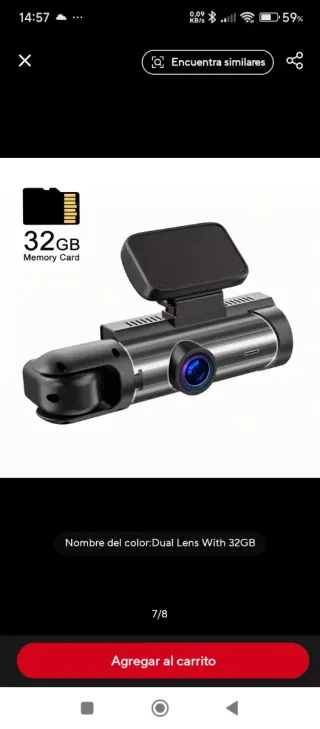 Cámara de salpicadero 1080P Dual Lens