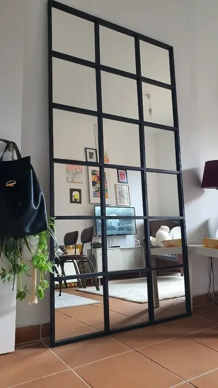 Specchio stile finestra industriale