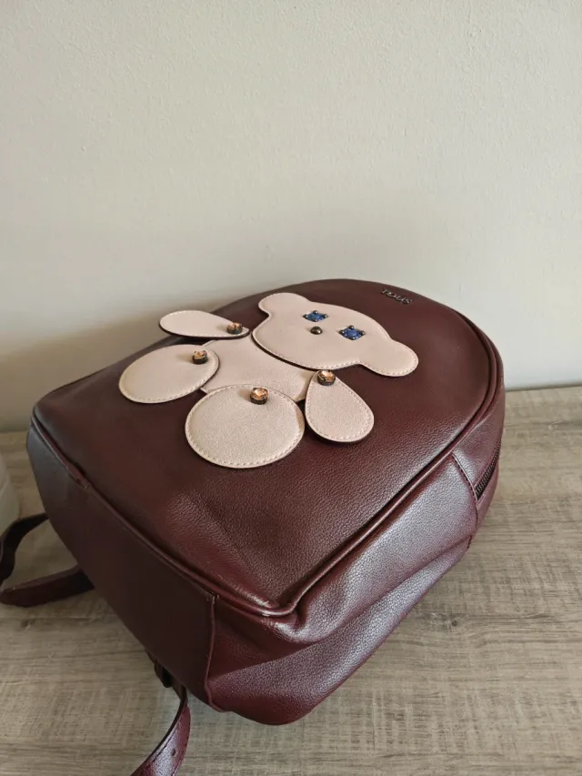 Mochila Tous Oso Beige y Marrón