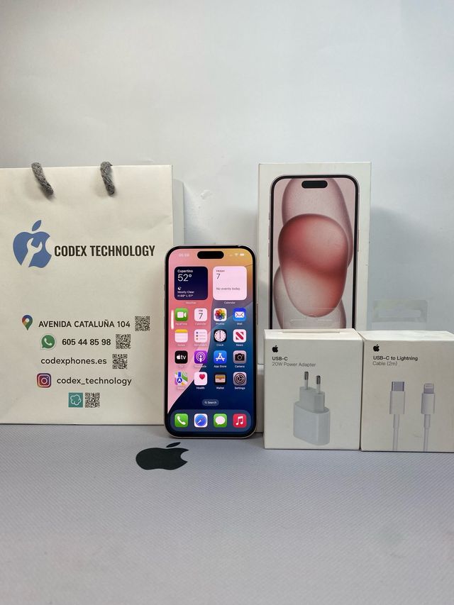 IPHONE 15 ROSA 128GB IMPOLUTO GARANTÍA