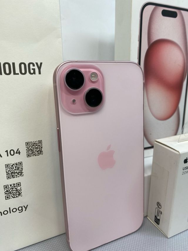 IPHONE 15 ROSA 128GB IMPOLUTO GARANTÍA