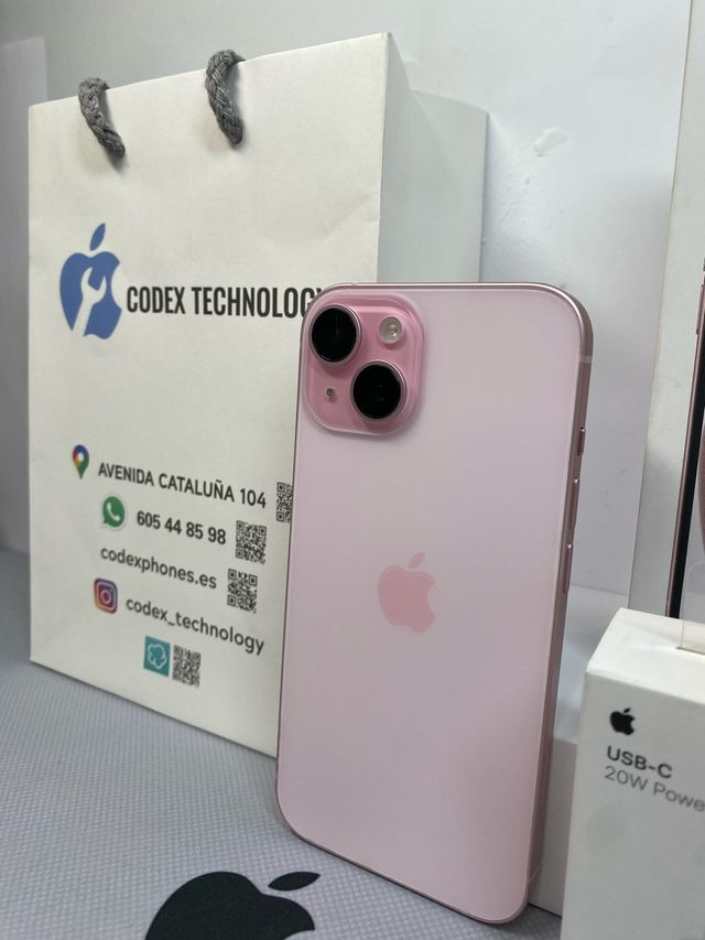 IPHONE 15 ROSA 128GB IMPOLUTO GARANTÍA