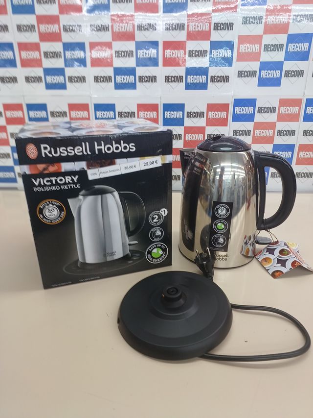 ✔ Bollitore elettrico 1.7L 2400W in acciaio inox Victory Russell Hobbs