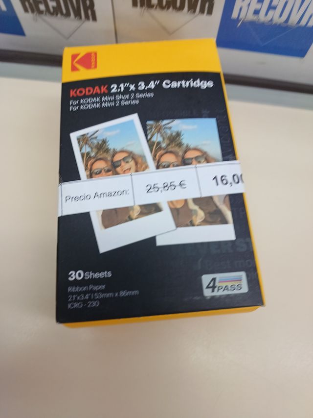 ✅ Carta fotografica 30 cartucce Mini Shot Kodak