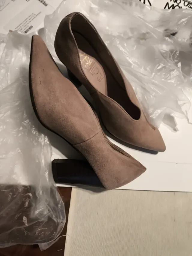 Zapatos de vestir tacón beige T39