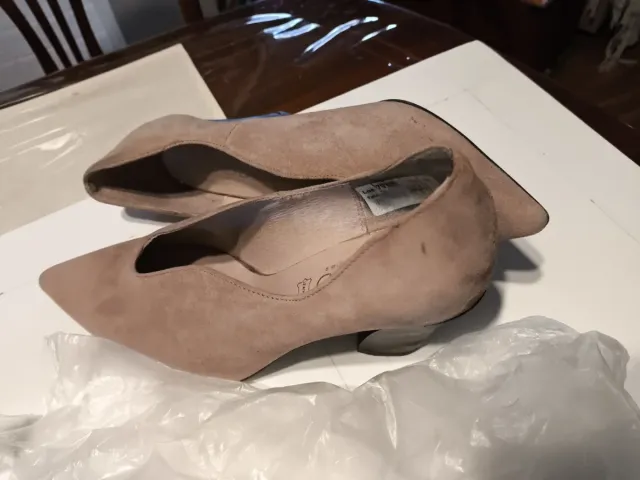 Zapatos de vestir tacón beige T39