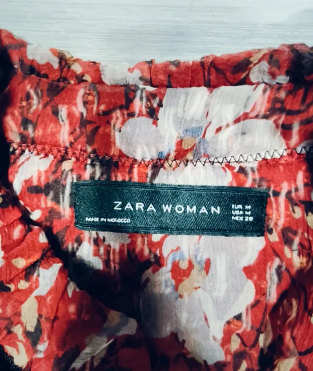 Chaqueta Zara Woman flores M