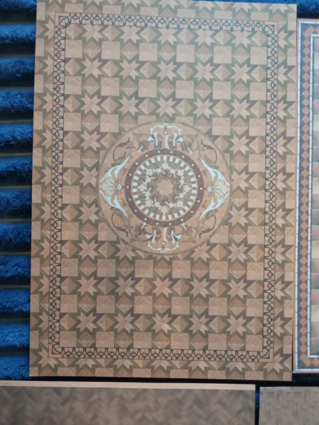 Papel de parede e fachada para casas de bonecas