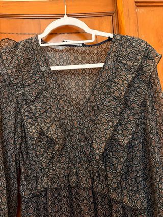 Vestido largo estampado talla M