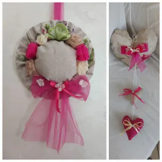 Coordinato Arredo Casa Beige e Rosa