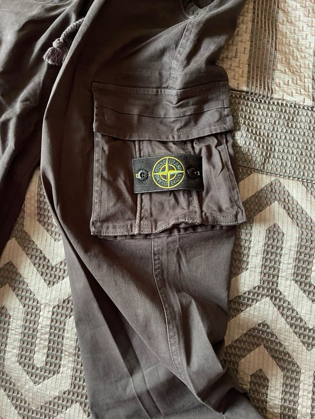 Pantalones Cargo Stone Island Gris