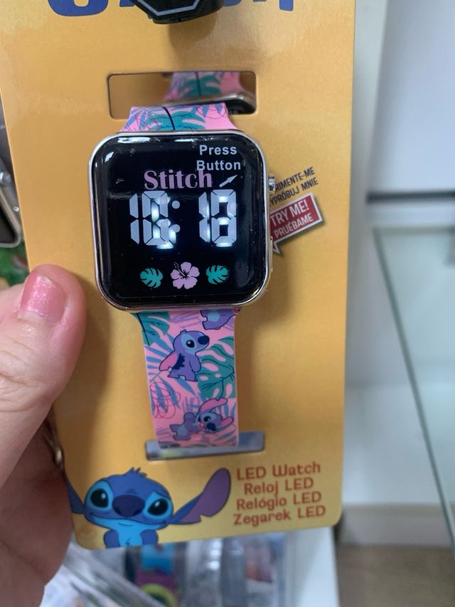 Relógio LED Stitch Disney