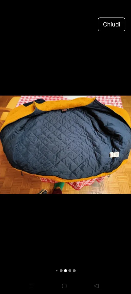 Giubbotto uomo giallo con patch Canada