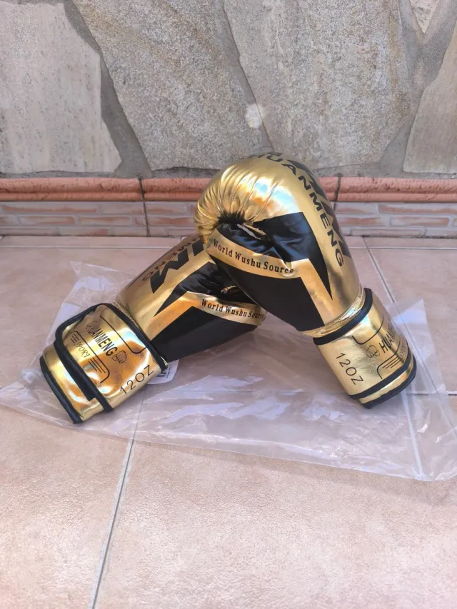 Guantes de Boxeo Dorados 12oz