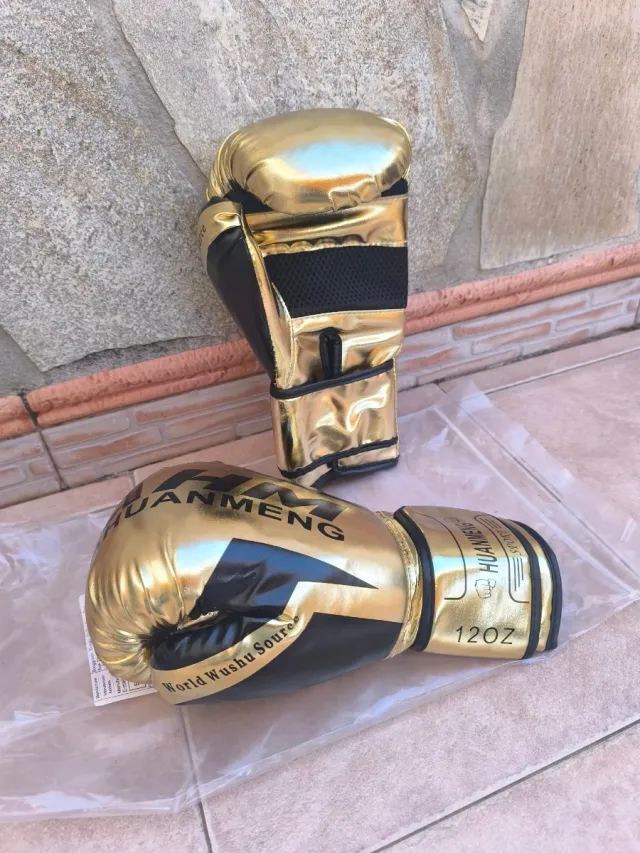 Guantes de Boxeo Dorados 12oz