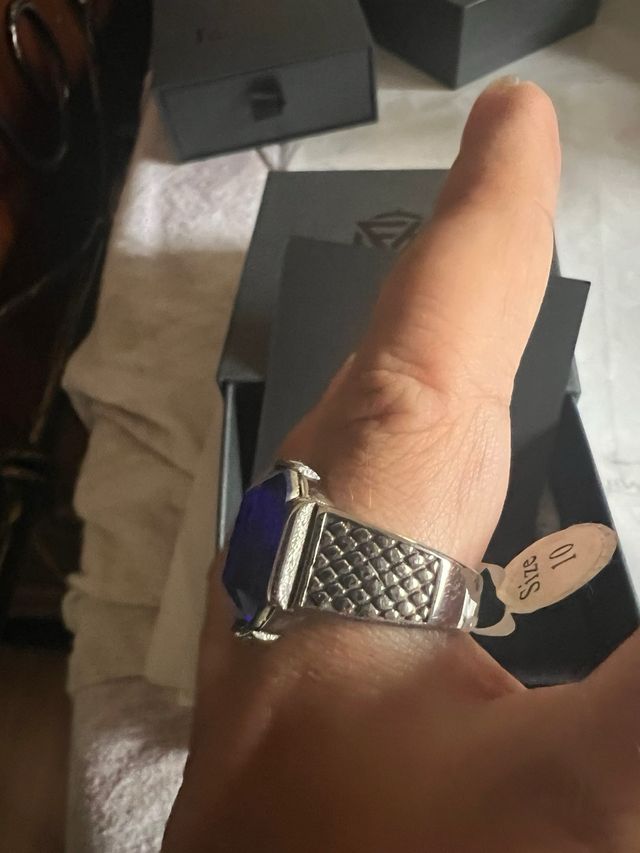 Anello FaithHeart blu e argento