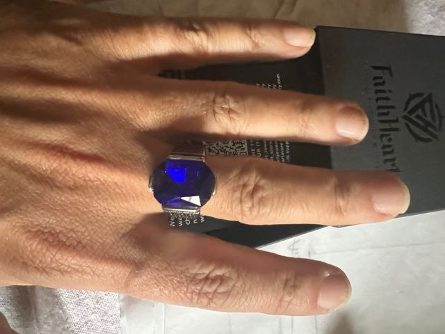 Anello FaithHeart blu e argento