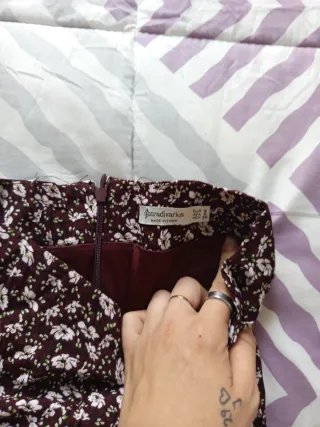 Falda larga estampada floral