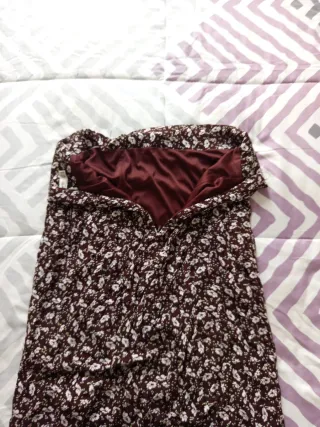 Falda larga estampada floral