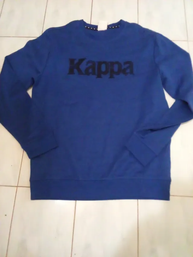Felpa girocollo Kappa uomo tg M blu