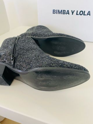 Botas Bimba y Lola T.38 Fiesta Glitter Negro