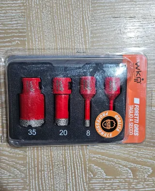 Set 4 Punte Diamantate WKM Gres