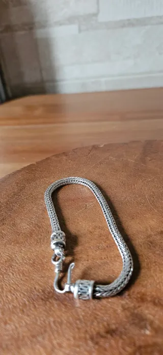 Bracciale snake in argento