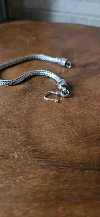 Bracciale snake in argento