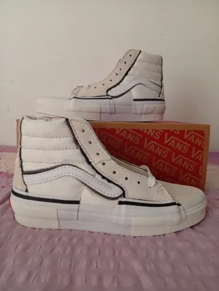 Zapatillas Vans Sk8-Hi Deconstruidas Beige