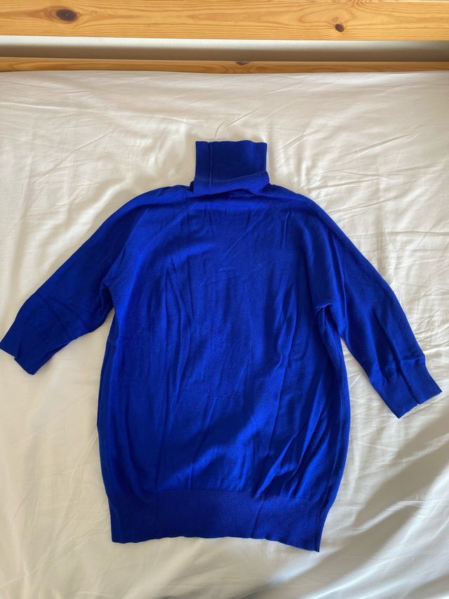 Jersey Zara cuello alto azul