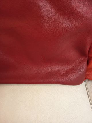 Coppia Cuscini Pelle 45x45 cm Rossi