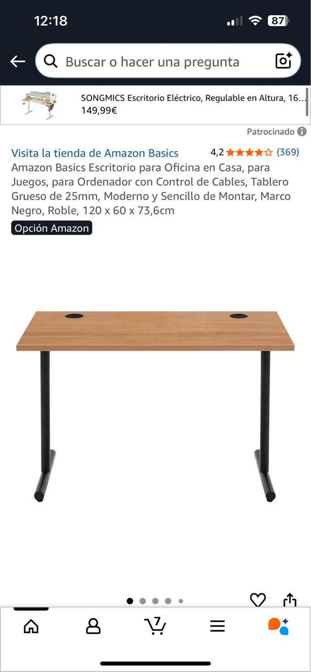 Escritorio Amazon Basics Home Office
