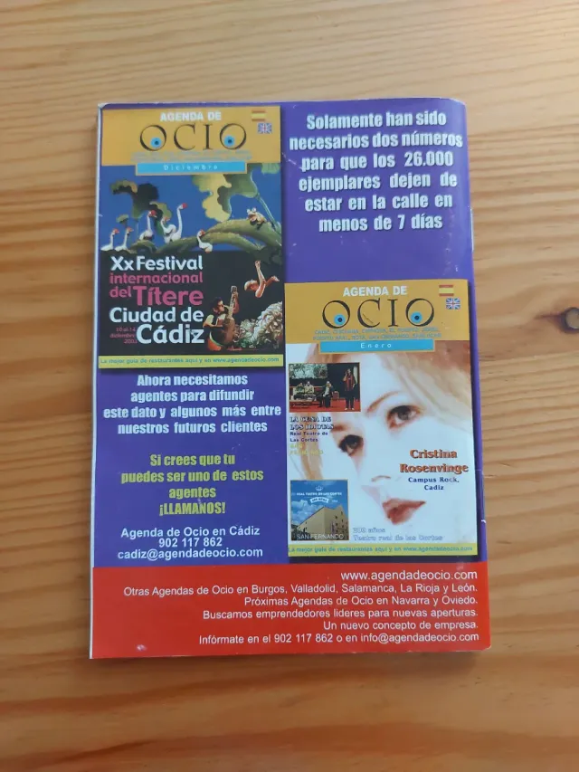 Folleto Carnaval Cádiz Febrero 2004