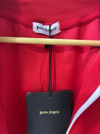 Sudadera Palm Angels Roja Cremallera