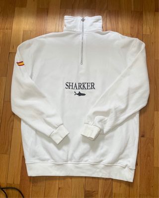 Sudadera Sharker media cremallera bandera España