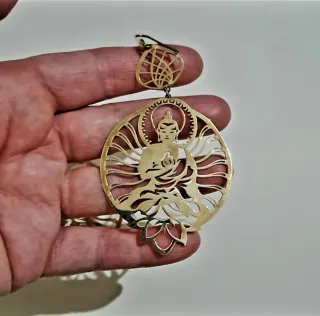 Pendientes Budha Dorados