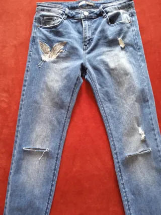 Lote 2 Pantalónes vaqueros Stradivarius T.40