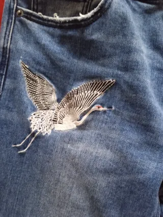 Lote 2 Pantalónes vaqueros Stradivarius T.40