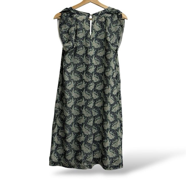 Talla M - Vestido estampado verde y azul