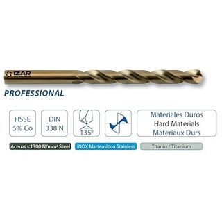 Juego brocas HSS-Co IZAR 19 piezas