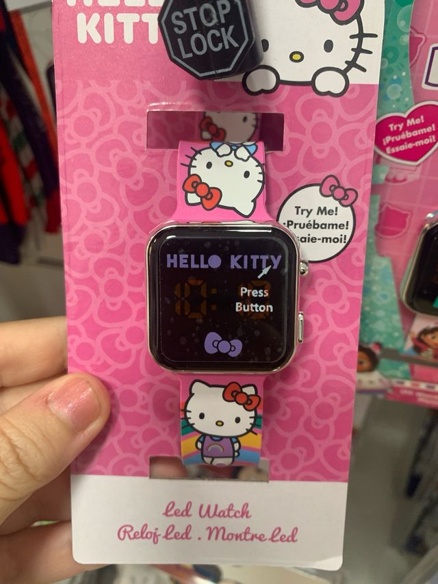 Relógio LED Hello Kitty