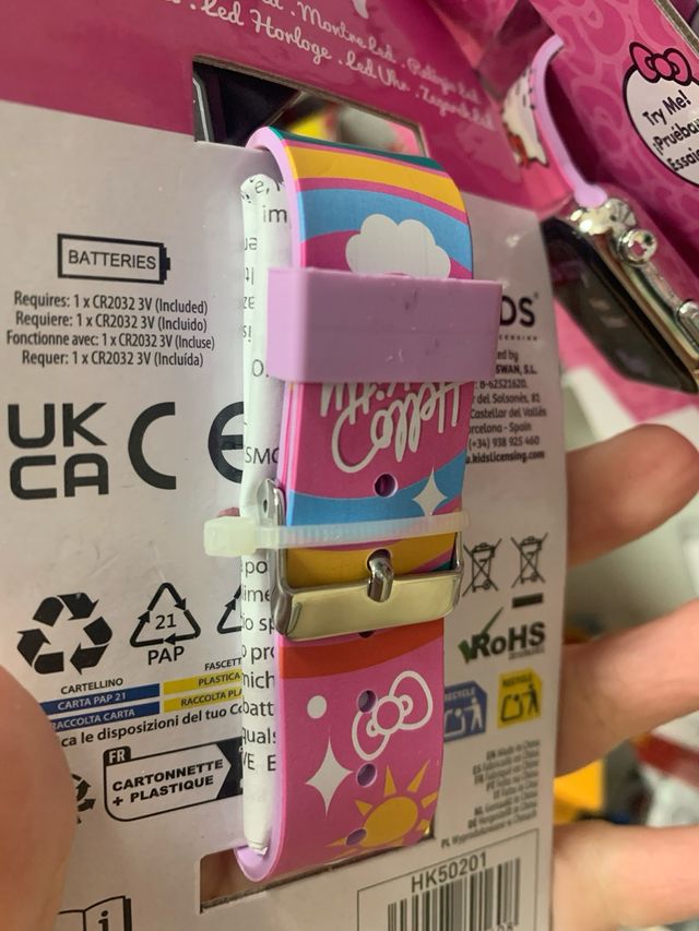 Relógio LED Hello Kitty