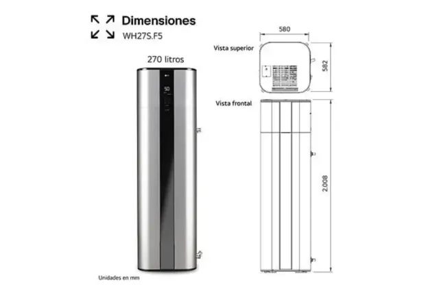 Aerotermo LG WH27SF5 270L