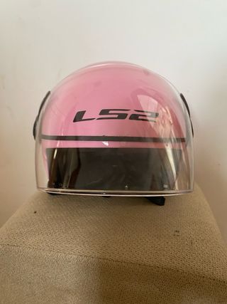 Casco Moto Rosa LS2